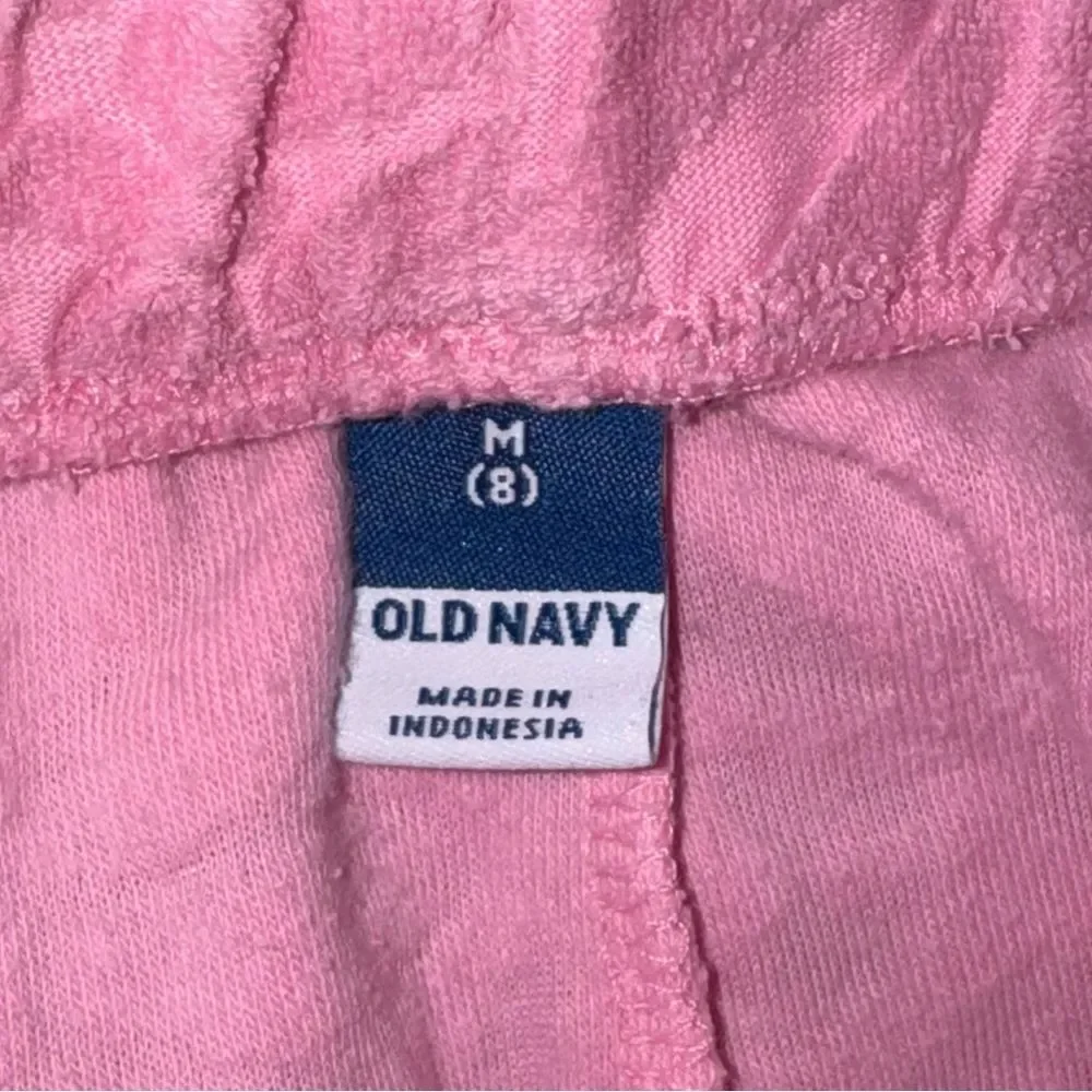 Old Navy size medium 8 Pink terry cloth Floral Shorts